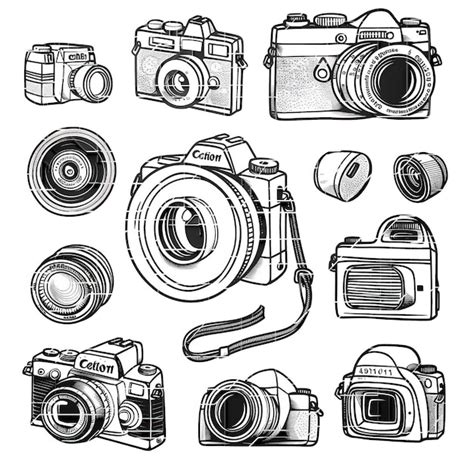 Premium Vector Digital Camera Flat Vector L Set Illustration High Quality