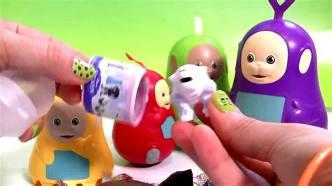 Teletubbies Stacking Cups Bubble Guppies Surprise Play Doh Kinder