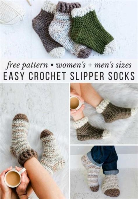 Beautiful Skills - Crochet Knitting Quilting : Easy Crochet Slipper ...