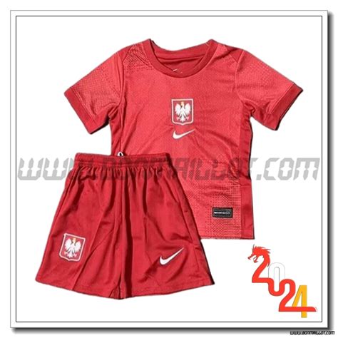 Meilleur Boutique Vente Ensemble Maillot Pologne Exterieur Enfant UEFA