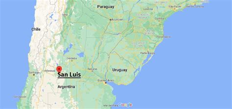 ¿dónde Está San Luis Argentina Mapa San Luis Argentina ¿dónde