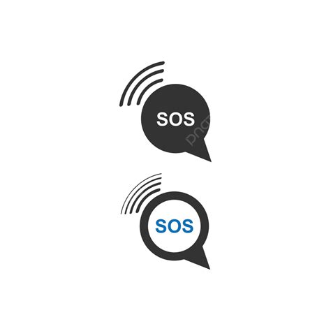 Sos Symbol Icon Design Concept Vector Template Safety Rescue