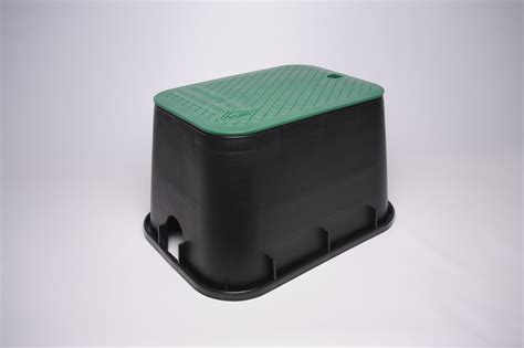 Rect Valve Box 12X17X12 Black Green Products Tigre USA