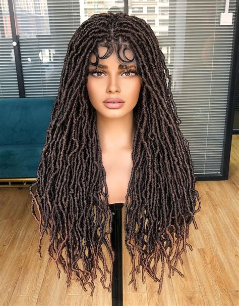 Amazon Annivia 32Inch Faux Locs Wigs For Black Women Full Double