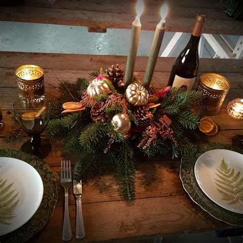 christmas table arrangement ideas