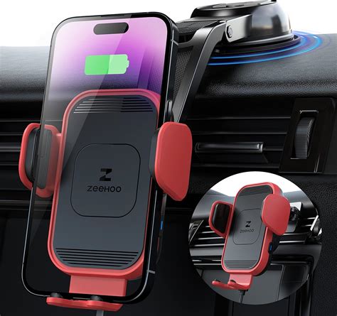 [upgraded Version] Zeehoo Wireless Car Charger 15w Qi Fast Charging