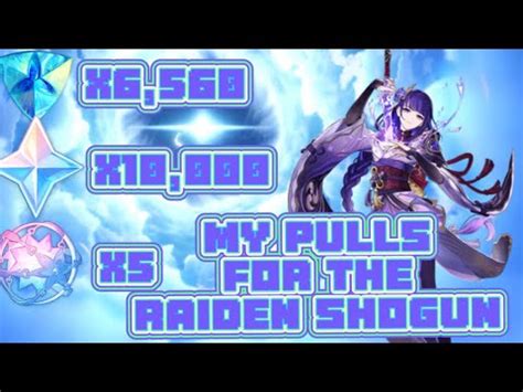 My Pulls On The RAIDEN SHOGUN RERUN Wishing Asmr And SPEED BUILDING