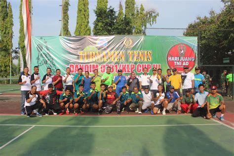 Timenews Semarak Turnamen Tenis Lapangan Dandim Klp Cup Dalam