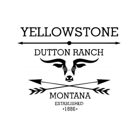 Free Yellowstone Svg Dutton Ranch Svg Digital Clipart Png Dxf Eps Pdf