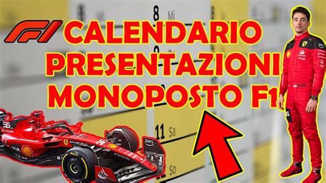 CALENDARIO PRESENTAZIONI MONOPOSTO F1 2024 YouTube