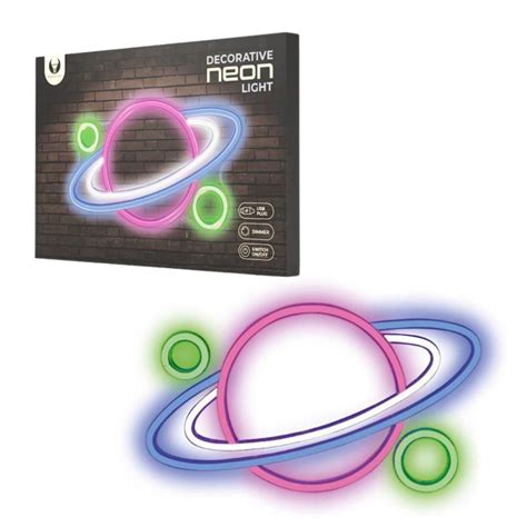 Lampka NEON LED PLANETA PLEXI ściemniacz USB