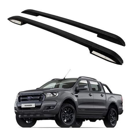 Longarina Teto Elite Aluminio Preto Ranger 2013 2020 Direto