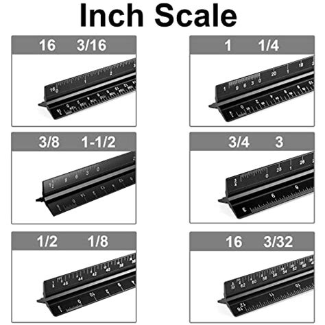 Snapklik.com : Architectural Scale Ruler, 12 Inch Aluminium Architect ...