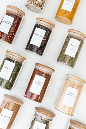 SAVVY SORTED Minimalist Spice Labels For Spice Jars 146 Spice Jar