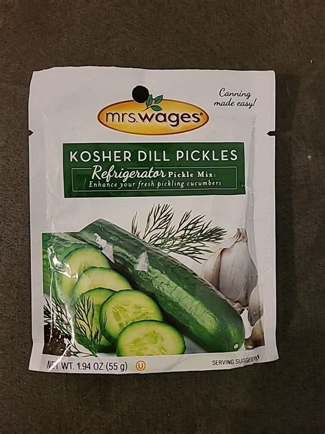 Mrs Wages Kosher Dill Refrigerator Pickles Mix 194 Oz Ebay