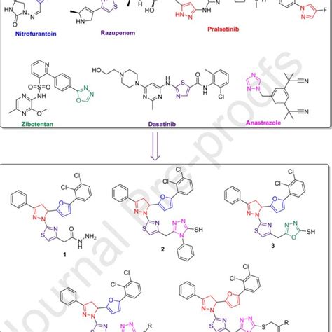 Structures Of Selected Antimicrobial And Anticancer Drugs Containing