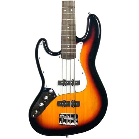 Baixo Cordas Canhoto Phx Jb Jazz Bass Sunburst Capa Al A Loja De