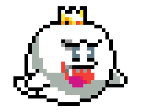 King Boo Boo Mario Pixel Art - Clip Art Library