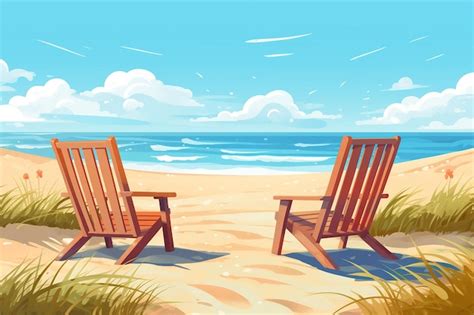 Premium Photo | Sunny Day Beach Background Vector