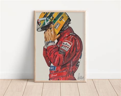 F1 Ayrton Senna Poster Ayrton Senna Print Formula 1 Gift Ayrton Senna