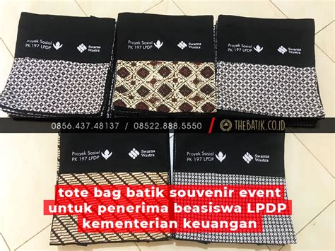 Jual Souvenir Tas Totebag Kanvas Variasi Batik Klasik Thebatik Co Id