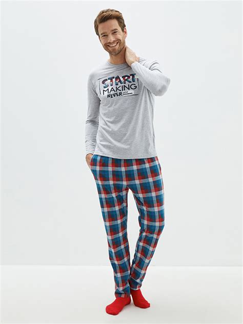 Standard Mold Printed Men S Pajamas Set S Z Ltq S Z Ltq