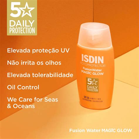 Isdin Fotoprotector Fusion Water Magic Glow Spf30 50ml Bairro Da Saúde