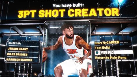 NBA 2K22 1st Ever 3pt Shot Creator Power Forward Current Gen Build With