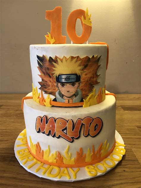 Naruto Birthday Cake Birthday Card Message