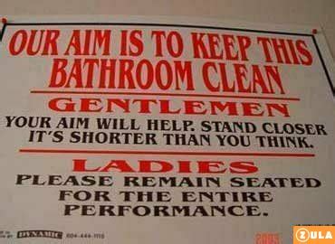 Office Signs Pro LLC :: Funny Signs :: Funny Restroom Signs 1