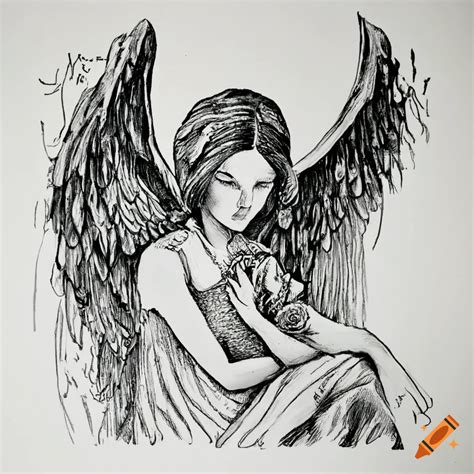 Simple Angel Sketch