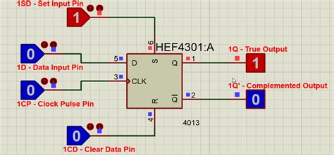 Hef D Type Flip Flop Ic Pinout Examples Datasheet Application Equ