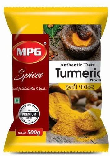 Mpg Spices Yellow Turmeric Powder Packaging Type Packet Packaging