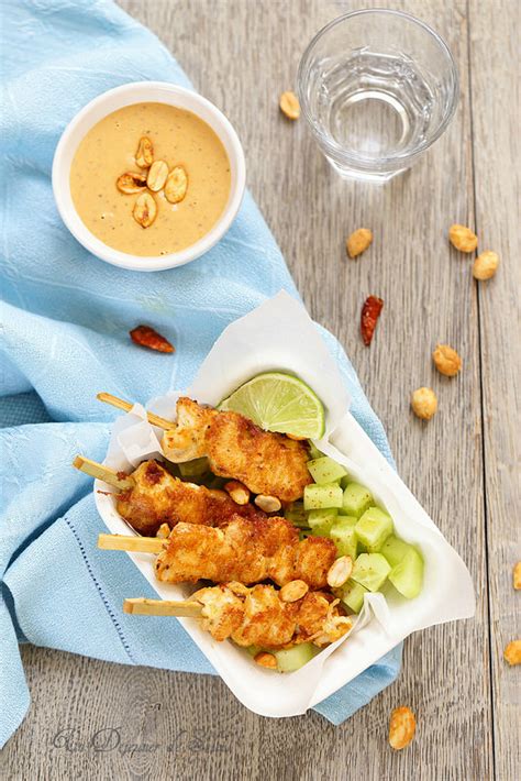 Brochettes De Poulet Sauce Satay Un D Jeuner De Soleil