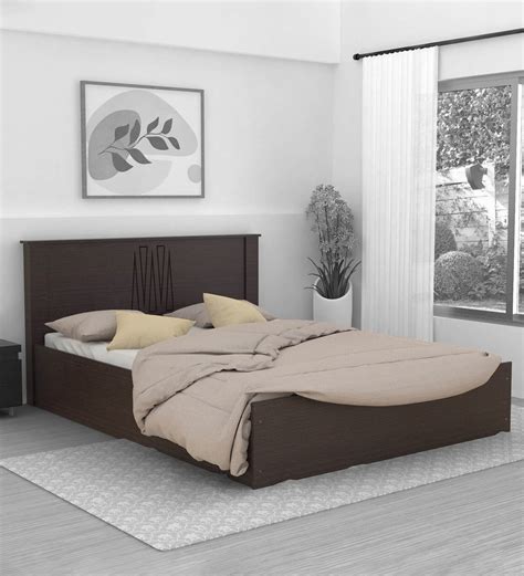 Buy Graces King Size Bed In Wenge Finish With Box Storage 1 Bedside