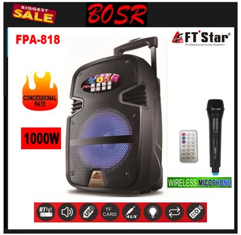 Ft Star Fpa 818 8 Inches Trolley Speaker Lazada Ph