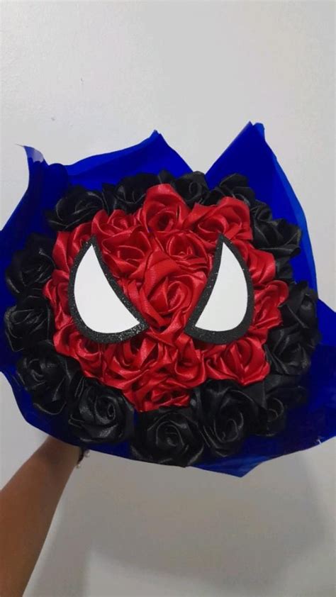 Ramo Spider Man De Rosas Eternas Regalos Baratos Para Novio Regalos