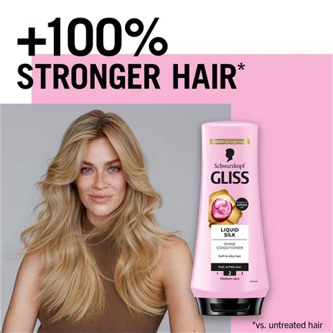 Schwarzkopf Gliss Liquid Silk balsamo rigenerante per capelli più forti