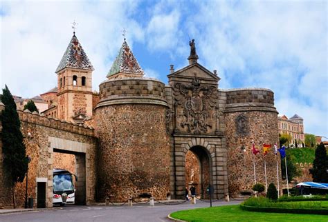 The Puerta De Bisagra Nueva is the Best Known City Gate of Toledo, Spain Editorial Image - Image ...