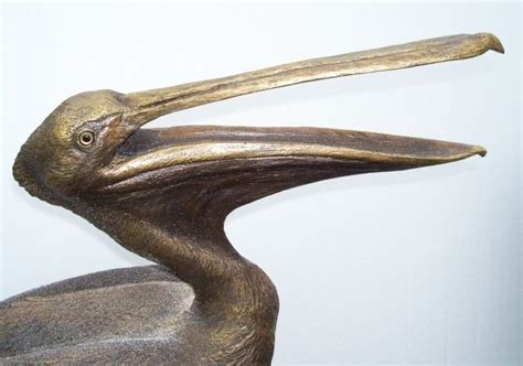 Hand Crafted Life Size Pelican Sculptures By Chris Dixon Studios