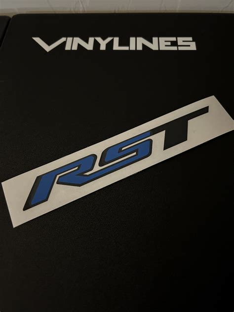 Chevy Silverado Rst Emblem Decal 2 Color