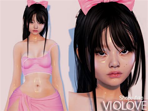 Second Life Marketplace Violove Shape Aiko Lelutka Raven Head Evox