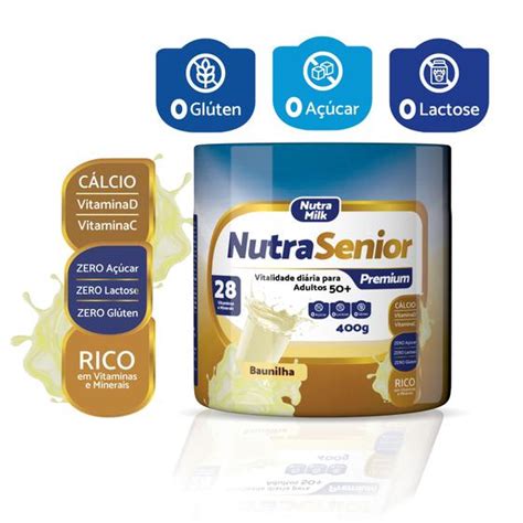 Nutra Senior Adulto Premium Zero Lactose Zero A Car Suplemento