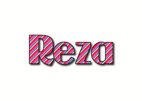 Reza ロゴ フレーミングテキストからの無料の名前デザインツール