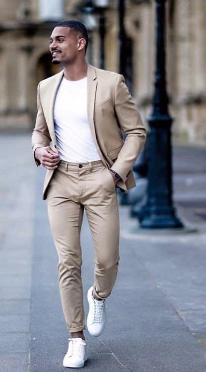 Beige Suit Jackets And Tuxedo Semi Formal Outfits Ideas With Beige Formal Trouser Men S Clothing