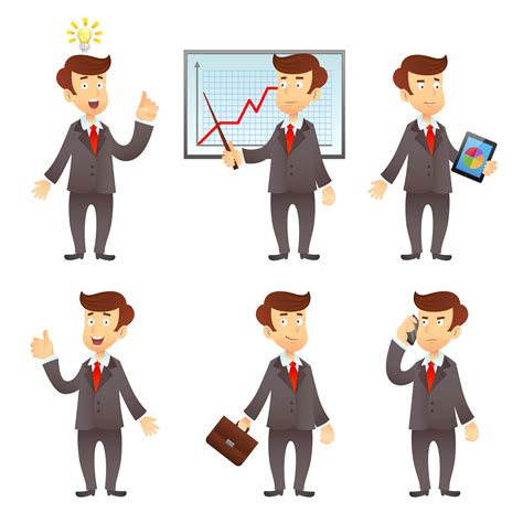 Young Businessman Vector Character Vector Characters Add