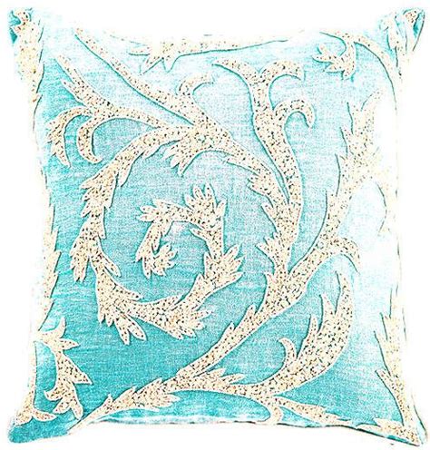 Turquoise Sequin Amalfi Square Pillow