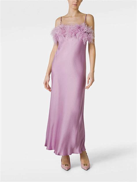 Antonelli Firenze Dress With Feathers - Purple | LIGORIOL6735794504