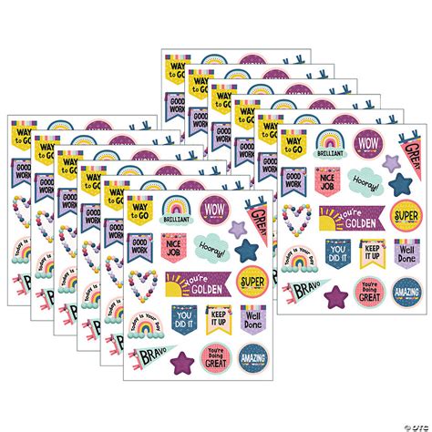 Teacher Created Resources Oh Happy Day Stickers 120 Stickers Per Pack 12 Packs Oriental Trading