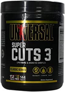 Universal Nutrition Super Cuts Tabs Count Pack Of